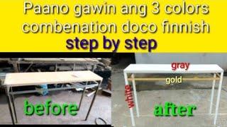 Paano Gawin Ang 3colors combination doco finnished