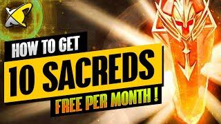 How To Get 10+ "FREE" SACRED SHARDS Every Month !! | RAID: Shadow Legends