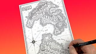 How to Draw a Fantasy World Map!!!