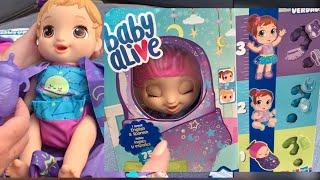 NEW Baby alive baby grows up box opening and review