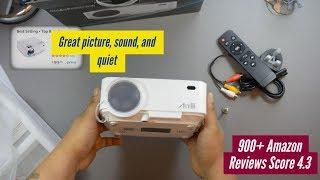 Best $100 Mini LED Projector - Supports Airplay & Android Miracast