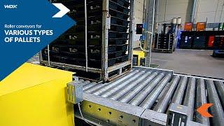 Roller Conveyors for Various Types of Pallets | WDX