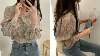 Rekomendasi Shopee Haul Blouse Bunga Floral Ala Korean Style + Link Shopee #shorts