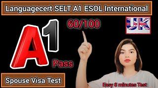 Languagecert A1 Spouse Visa Test||Speaking & Listening|| Full Mock Test||Passing Marks 60/100|8 mins