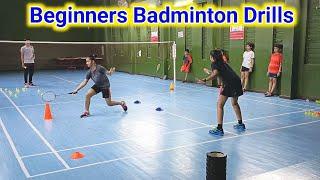 Badminton Training For Beginners | Badminton Drills | Footwork