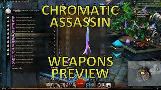 GW2 - Chromatic Assassin Weapons Preview
