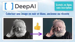 Tutoriel - Coloriser une image en noir & blanc avec DeepAI Colorizer