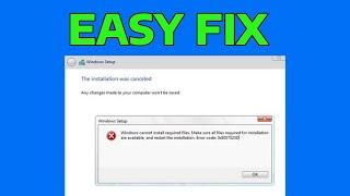 Windows cannot install required files Error 0x8007025D in Windows 11   How To Fix
