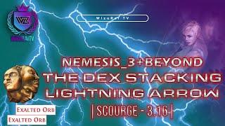 Nemesis 3+Beyond T15 Farming | Deadeye - Lightning Arrow The Dex Stacking | Path Of Exile (3.16)