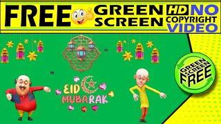 Eid Mubarak Motu Patlu Green Screen Video No Copyright