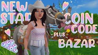 NEW STAR COIN CODE + HORSE BAZAR | Star Stable Online