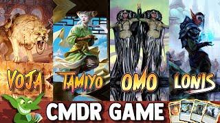 Voja vs Tamiyo vs Omo vs Lonis EDH / CMDR game play for Magic: The Gathering