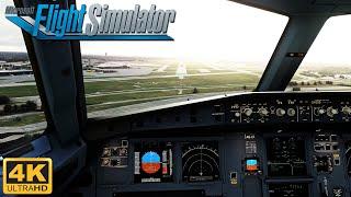 (4K) Microsoft Flight Simulator 2020 - MAXIMUM GRAPHICS - A320N - Cleveland Approach