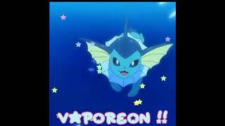 vaporeon !!! #edit #cutepokemon #adorable #pokemon #anime #vaporeon #eeveeevolutions