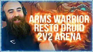 THIS BUILD IS BUSTED! (Arms/RDruid 2v2 Arena) - WoW Classic TBC Warrior PvP