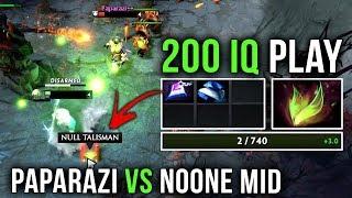 Best Solo Mid Paparazi vs Noone - EPIC 200IQ Next Level Survive Play by Noone Zeus - Dota 2