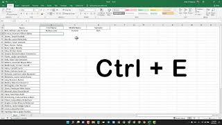 Pabilisin ang Pag Encode ng Pangalan Gamit ang Excel Flash Fill (Shortcut) | Tagalog Tutorial