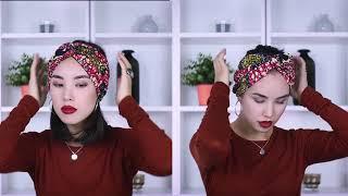 TUTORIEL COIFFURE : se coiffer avec un bandeau demi-turban dans les cheveux