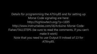 ATtiny85 Morse Code Generator