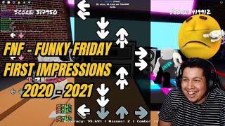 The First Times i Played Friday Night Funkin / Funky Friday (2020 - 2021)