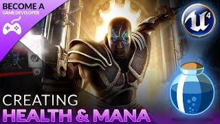 Health & Mana Setup - #3 Creating A Role Playing Game With Unreal Engine 4