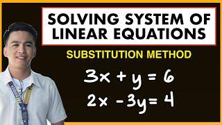 Solving System of Linear Equations by Substitution Method | Solution of System of Equations