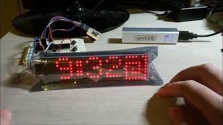 ICStation 8x32 LED Matrix, DS1302 RTC, PIC16F887 DIY Clock Project Part 1