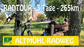 Altmühl-Radweg - Fahrradtour in 3 Tagen - 265km