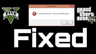 HOW TO FIX GTA V ERROR(UNRECOVERABLE FAULT PLEASE RESTART THE GAME) IN EASY WAY