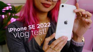 iPhone SE 2022 camera vlog test + battery test!