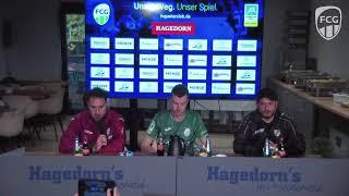 Pressekonferenz vom Regionalliga-Spiel FC Gütersloh - SV Rödinghausen