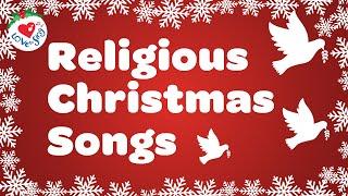 Top Religious Christmas Songs and Hymns Playlist with Lyrics  90 Minutes