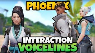 Valorant - Phoenix Interaction Voice lines With Other Agents