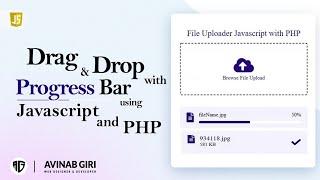 Drag and Drop to file upload with progress bar using javascript and PHP
