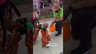 You can’t take your 1y.o.  kids to trick or treat? #trickortreat #halloween2022 #viralshorts