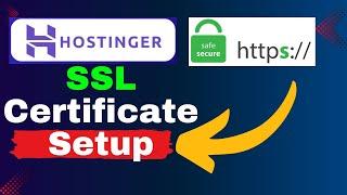 How to add SSL Certificate to your website domain on Hostinger || SSL Certificate || https: