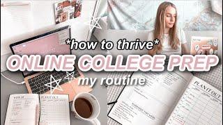 How To Prepare for Online College Classes! My Online College Prep Routine 2020