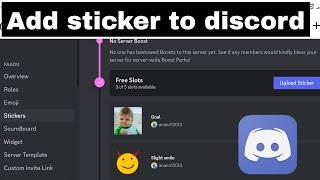 How to add stickers to discord mobile - Custom sticker diecord 2023