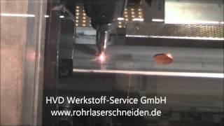 Rohrlaserschneiden/Rohrlaserbearbeitung von einem Vierkantrohr