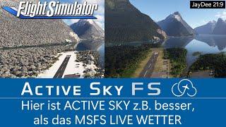 Ein Beispiel wo Active Sky besser als das MSFS Live Wetter ist  MSFS 2020