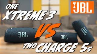 JBL Xtreme 3 vs TWO JBL Charge 5