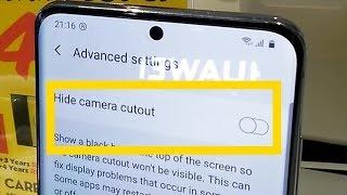 Samsung Galaxy S20 Hide Camera Cutout