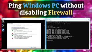 How to allow Ping request to Windows 10 without disabling Windows Firewall