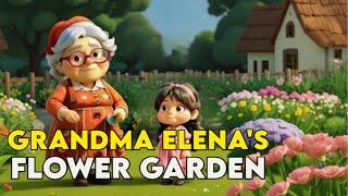 Grandma Elena's Flowers Garden ️| AI Animation Story | #indonesian #english subtitle