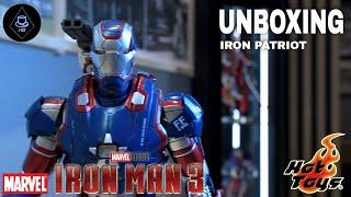 Hot toys ( Iron Man 3 ) IRON PATRIOT  Diecast scale: 1/6﻿ Unboxing  [4K]