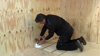 How to install a shower tray onto joists, super low level shower