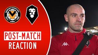  DARRON GIBSON | Newport County 0 0 Salford City (Salford won 6-5 on pens) post match interview