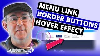 Divi Theme Menu Link Border Buttons Hover Effect 