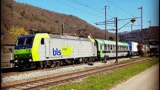 Trafic ferroviaire à Tecknau/Bahnverkehr in Tecknau + BFe 4/4 et/und Br 01 202 à/in Bern