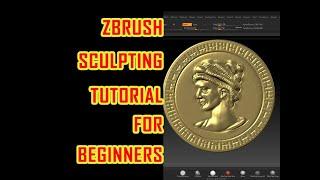 coin sculpting in zbrush | zbrush tutorial beginner